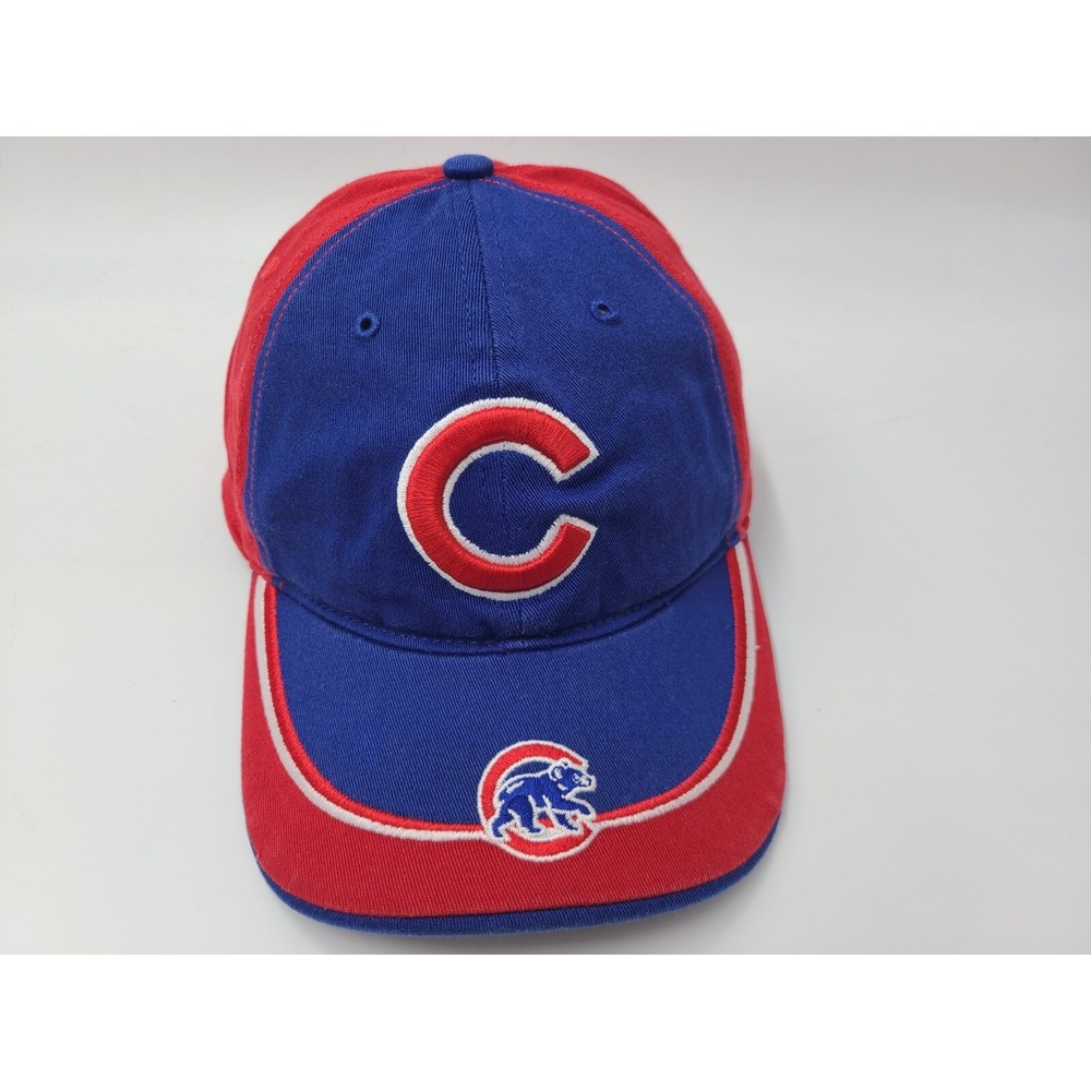 Chicago Cubs 47 Brand Franchise Flex Fitted (Seems M-L) Hat Cap Men MLB Blue Red